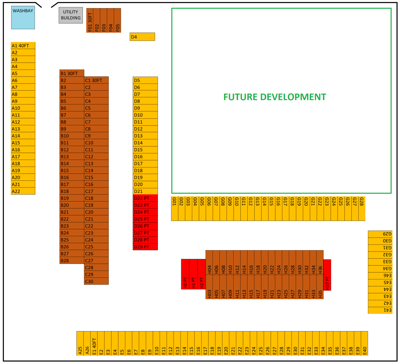 Standard Stalls Cedar Peaks RV & Boat Storage